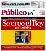 Portada del diario Público sobre el vídeo de Rajoy